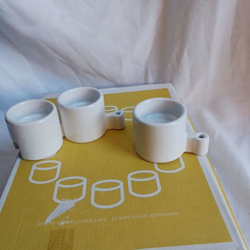 IKEA PS White Votive Candle Holder Set Ehlen Johansson